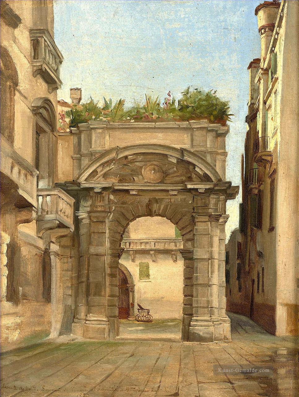 Eingang zum Morosini Palace in San Salvator Venedig Jean Jules Antoine Lecomte du Nouy Orientalist Realism Ölgemälde